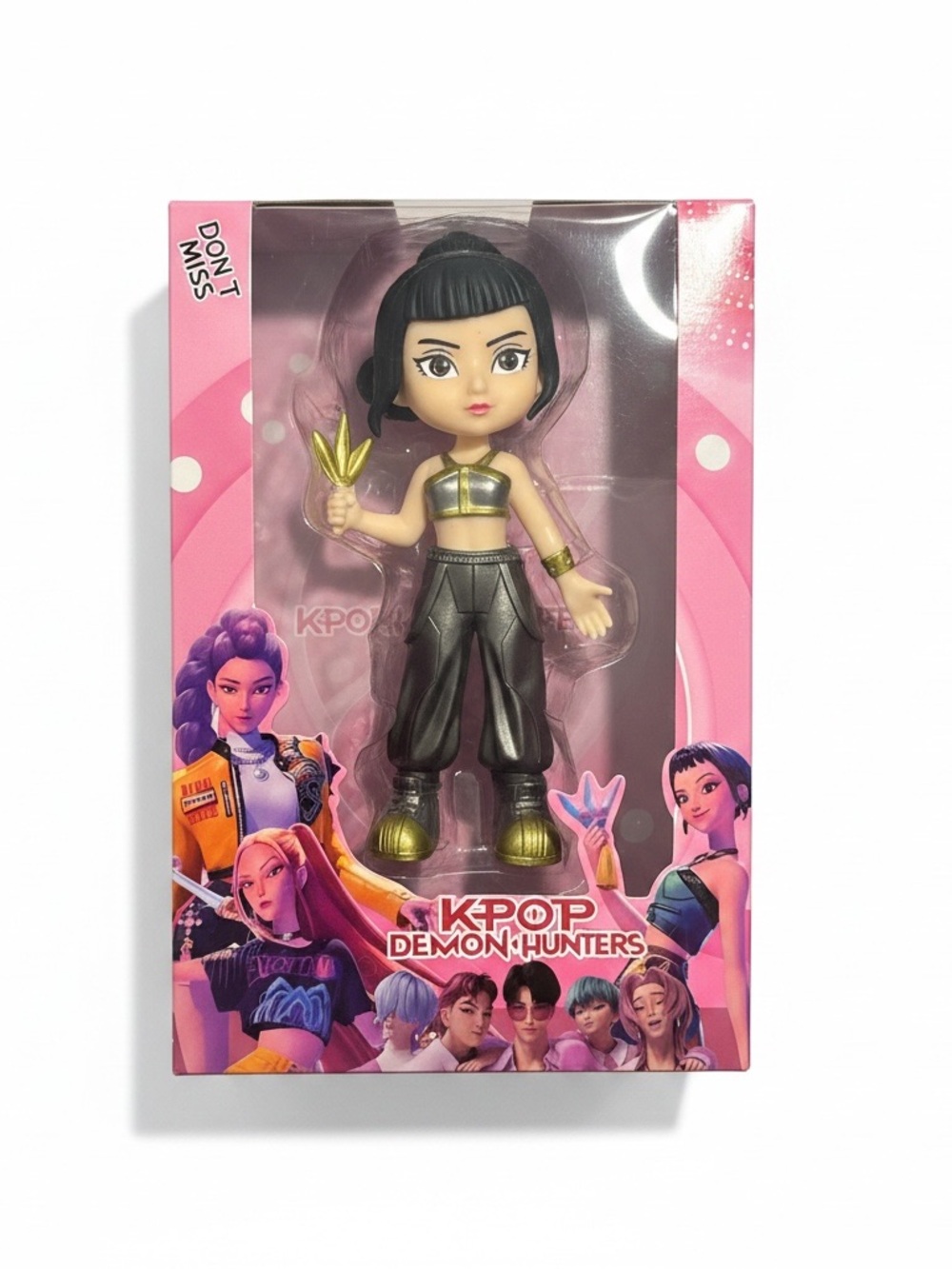 New KPop Demon Hunters Huntrix Zoey Large 7" Anime Figures Metallic Outfit Gift